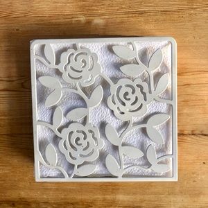 White Metal Napkin Holder